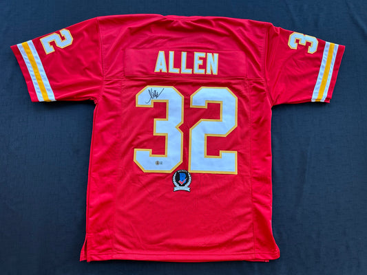 MARCUS ALLEN KANSAS CITY CHIEFS SIGNED JERSEY XL Raiders USC Trojans BAS COA