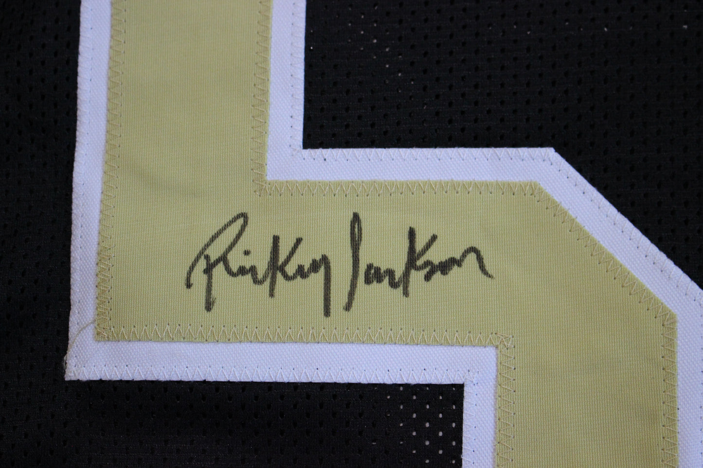 RICKEY JACKSON NEW ORLEANS SAINTS SIGNED HOME FOOTBALL JERSEY w/HOF 2010 BAS