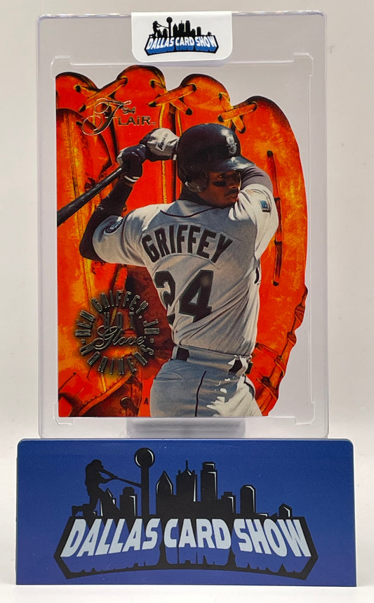 1994 Fleer Flair Hot Gloves Die Cut Ken Griffey Jr #3 of 10 Insert SP MINT