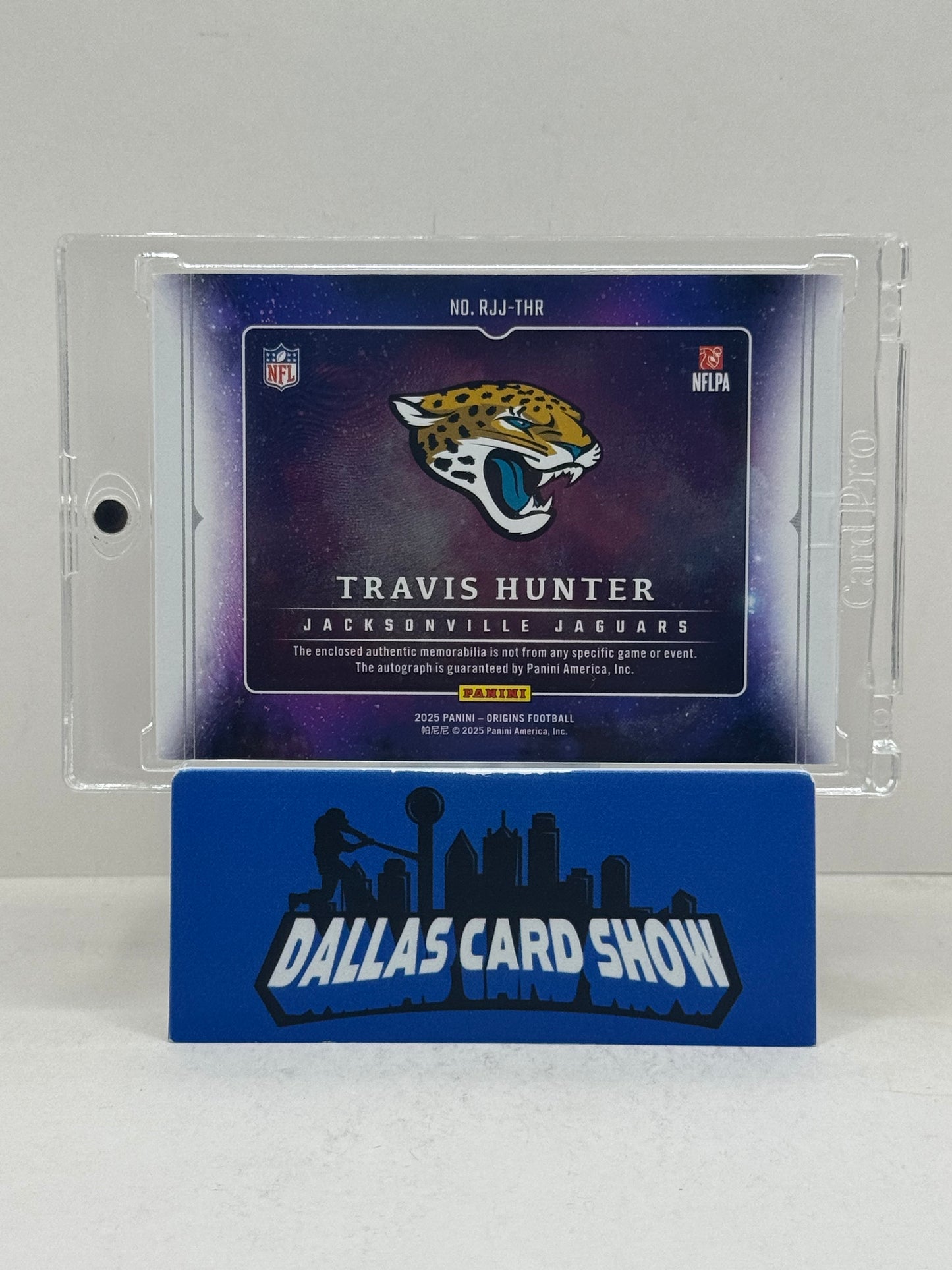 2025 Panini Origins #RJJ-THR Travis Hunter Rookie Jumbo Jersey RPA RC Jaguars