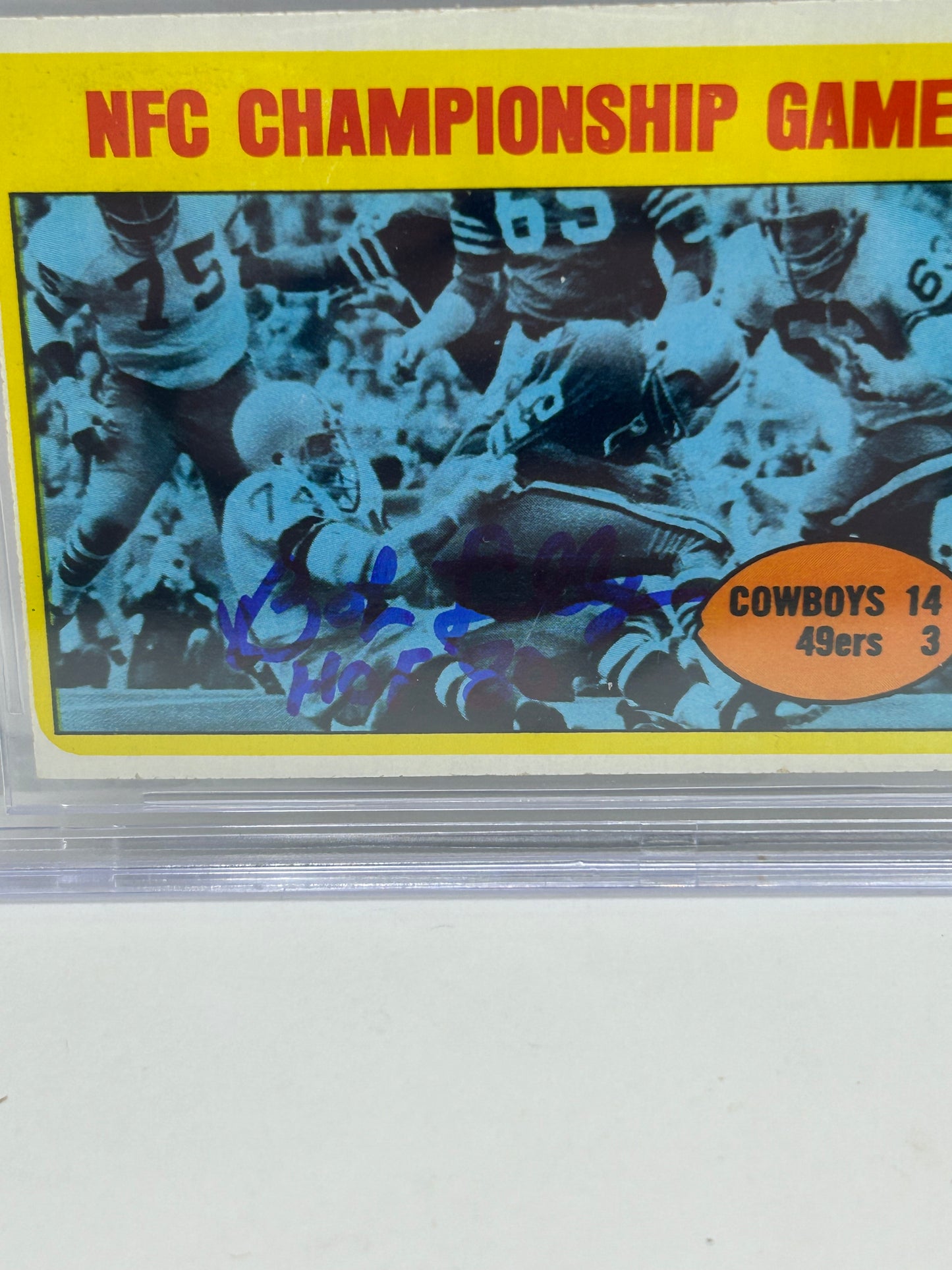 1972 Topps Bob Lilly #138 Auto Beckett 10 Autograph (3268)
