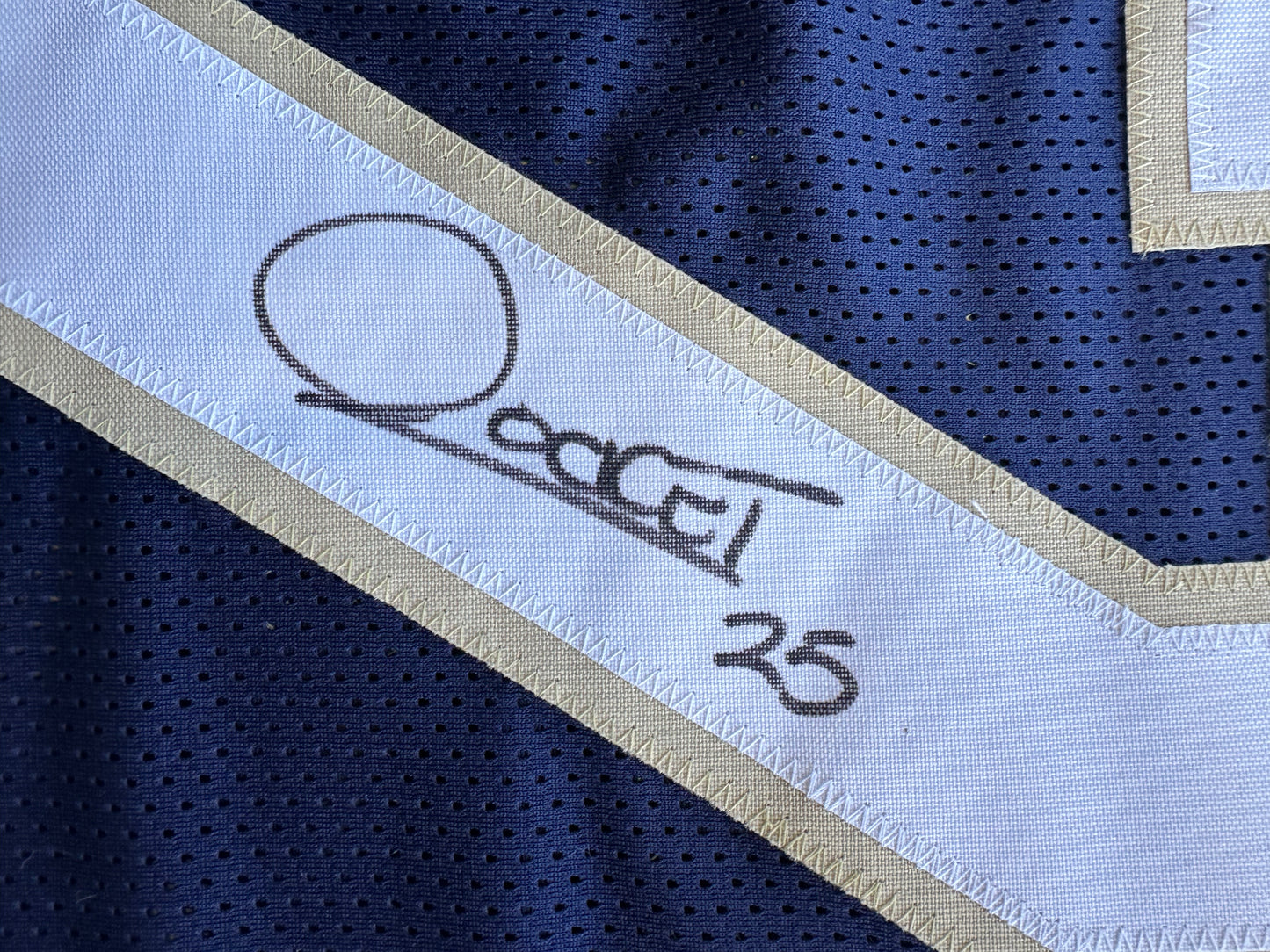RAGHIB ROCKET ISMAIL NOTRE DAME SIGNED JERSEY w/1988 National Champs BAS