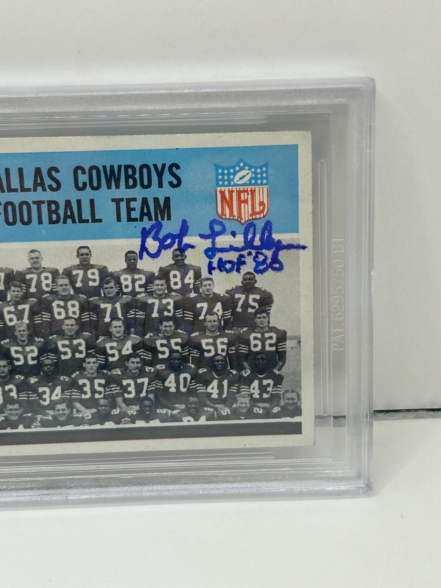 1966 Philadelphia Bob Lilly #53 Auto Beckett Witnessed Beckett Authentic  (4833)