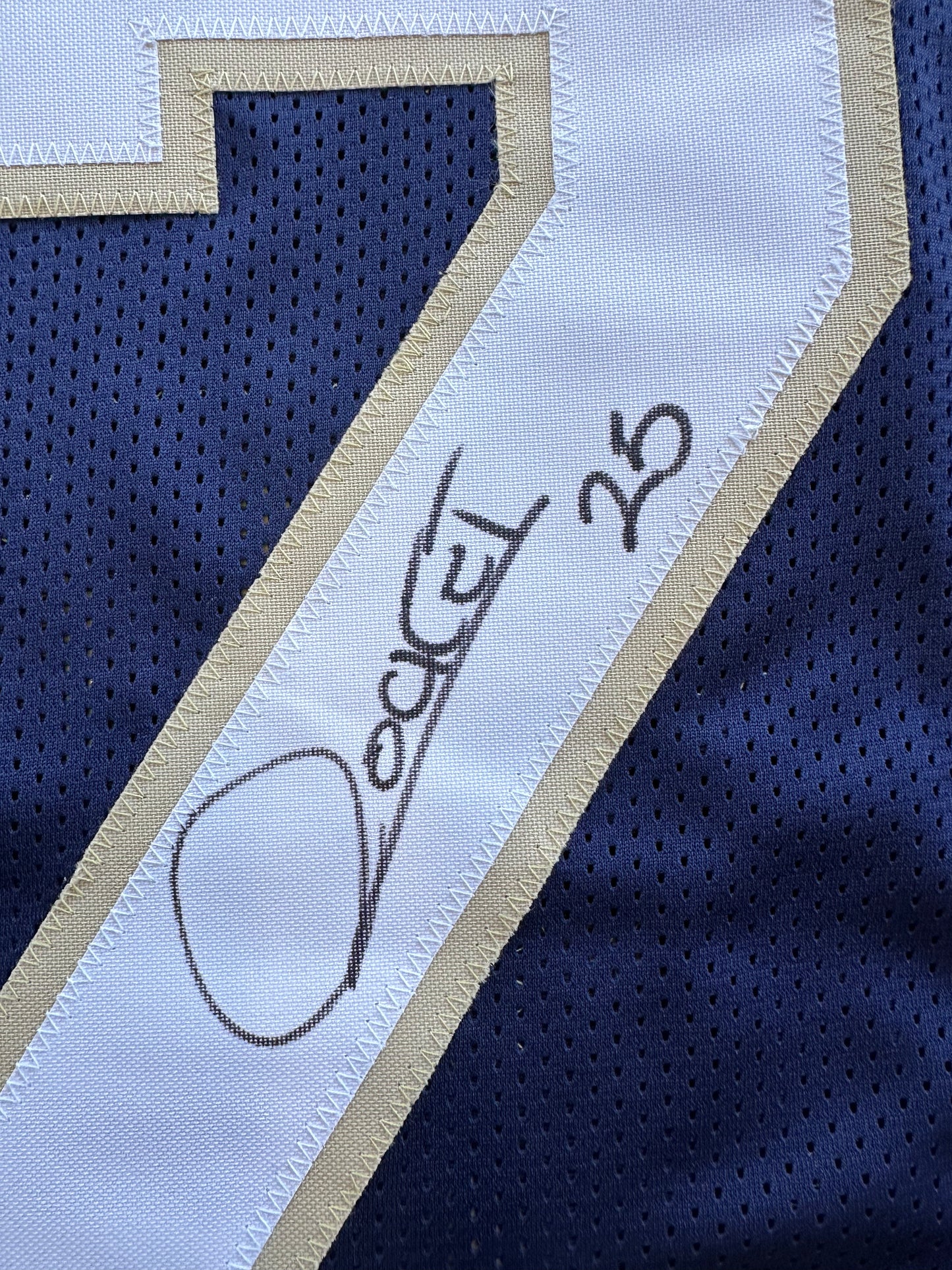 RAGHIB ROCKET ISMAIL NOTRE DAME SIGNED JERSEY w/1988 National Champs BAS