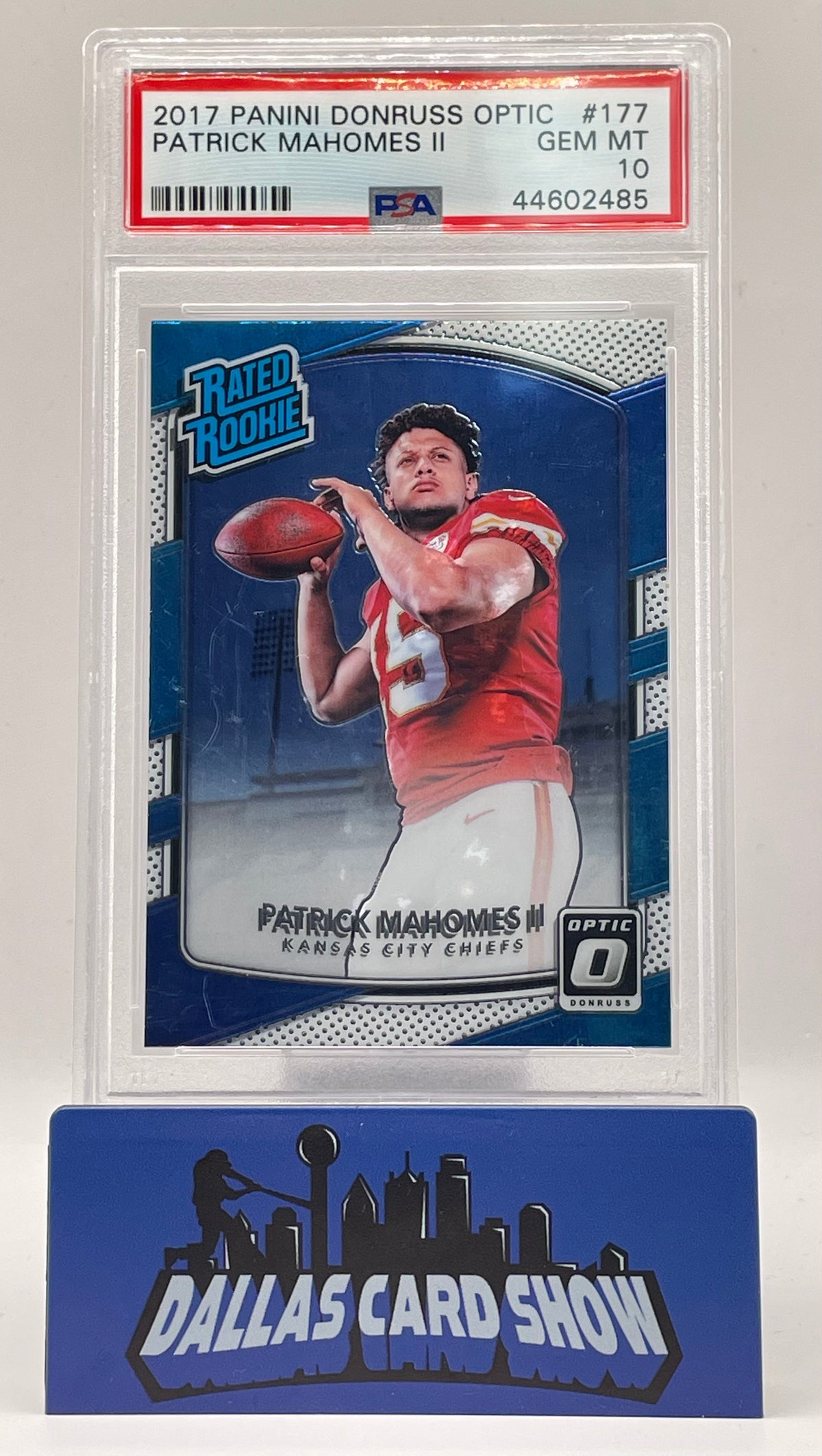 2017 Panini Optic #177 Patrick Mahomes Rated Rookie RC PSA 10
