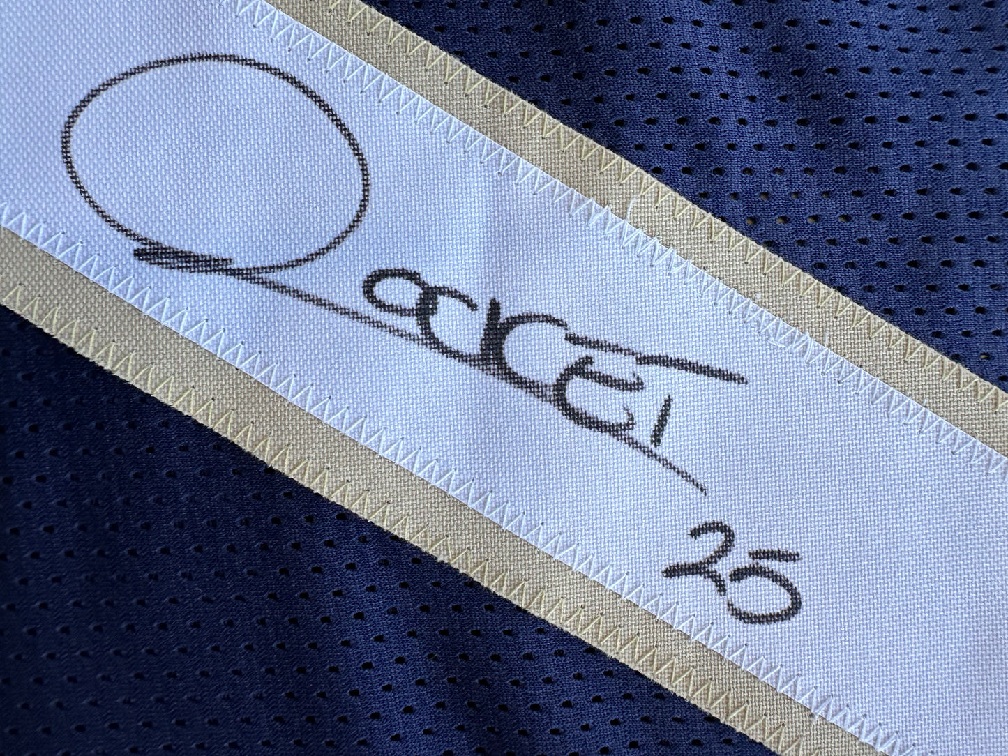 RAGHIB ROCKET ISMAIL NOTRE DAME SIGNED JERSEY w/1988 National Champs BAS