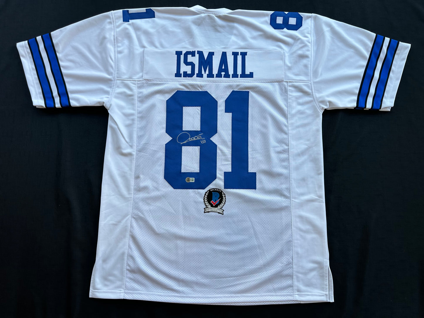 RAGHIB ROCKET ISMAIL DALLAS COWBOYS SIGNED JERSEY Size XL BAS COA