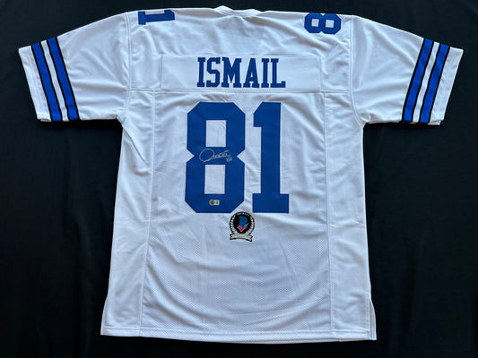 RAGHIB ROCKET ISMAIL DALLAS COWBOYS SIGNED JERSEY Size XL BAS COA