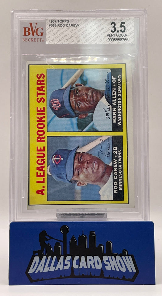 1967 Topps #569 Rod Carew BVG 3.5