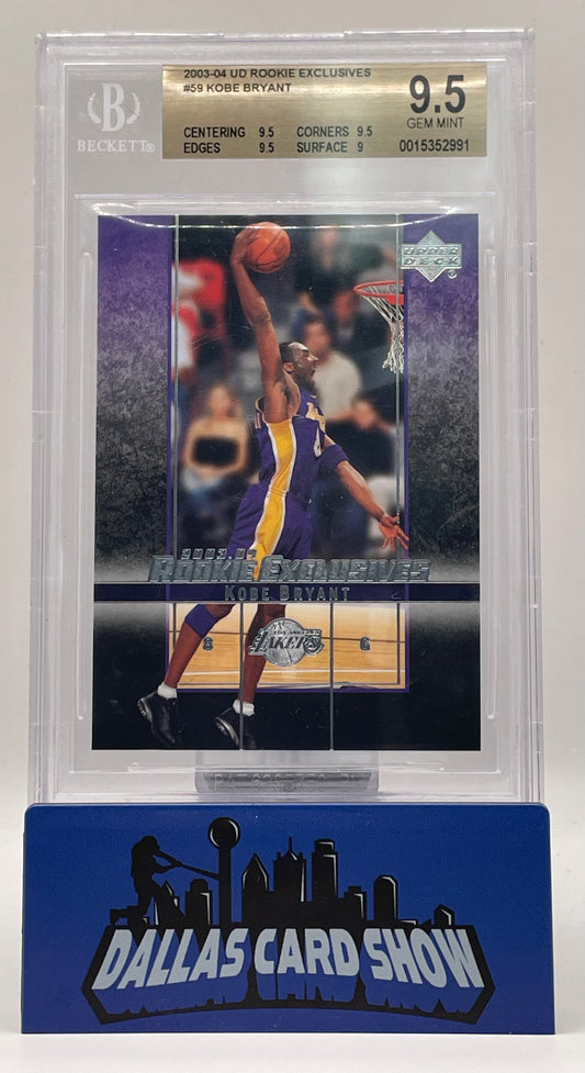 2003-04 Upper Deck Rookie Exclusives #59 Kobe Bryant BGS 9.5