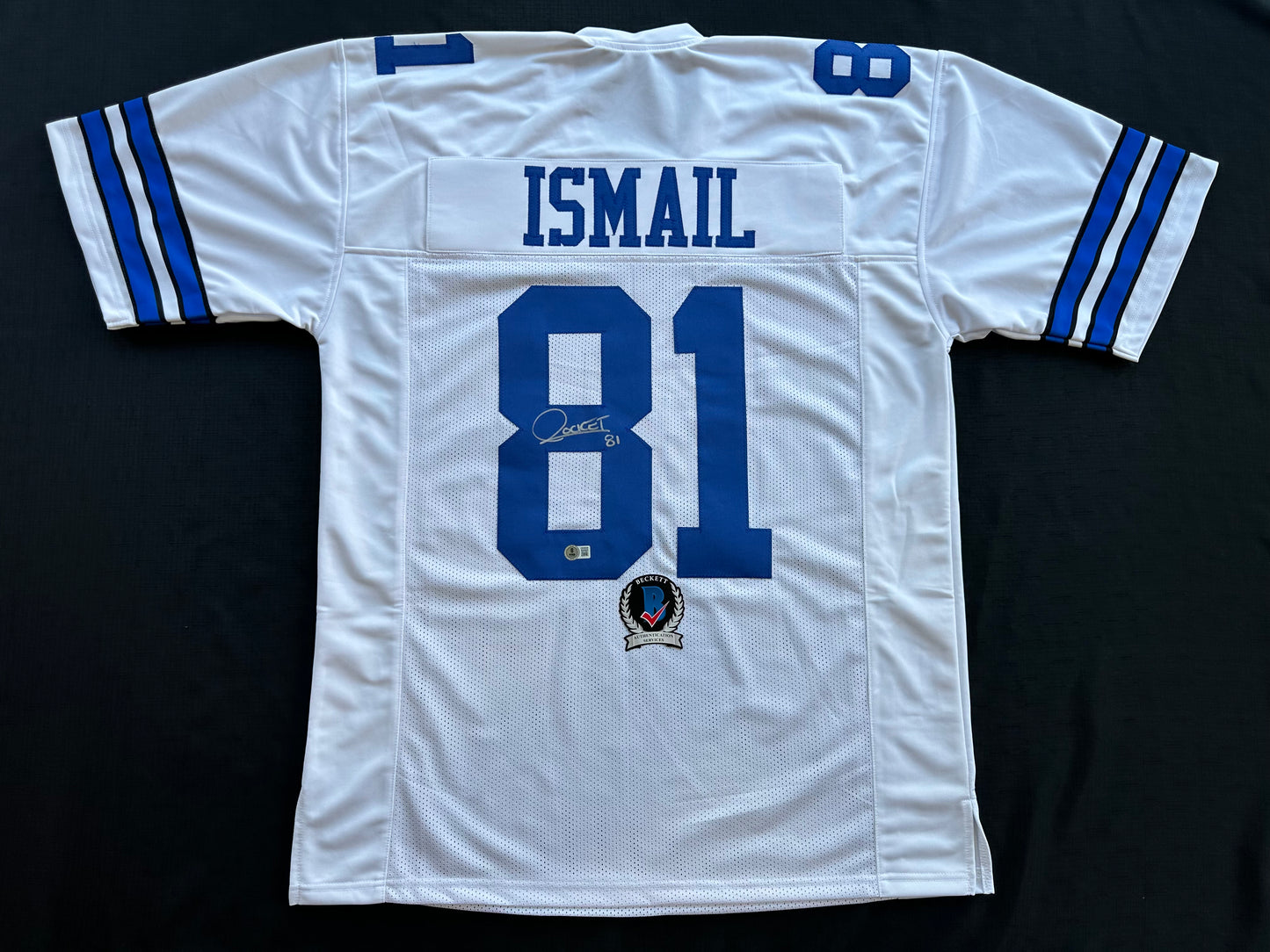 RAGHIB ROCKET ISMAIL DALLAS COWBOYS SIGNED JERSEY Size XL BAS COA