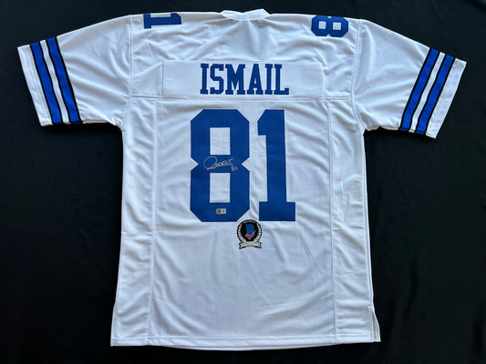 RAGHIB ROCKET ISMAIL DALLAS COWBOYS SIGNED JERSEY Size XL BAS COA