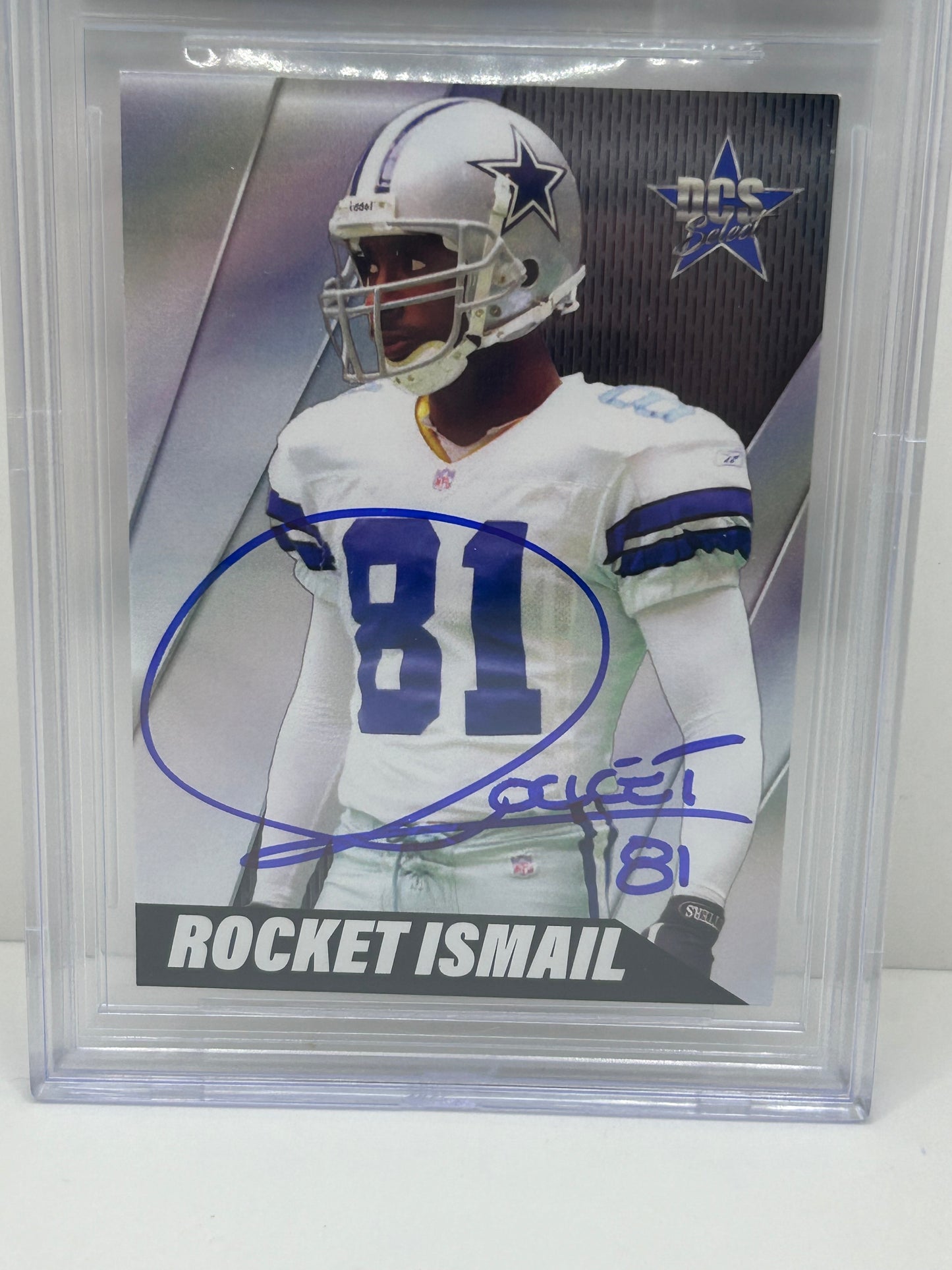 2023 Dallas Card Show Raghib "Rocket" Ismail #26 July Auto Guest Collection Beckett 10 Auto (3901)