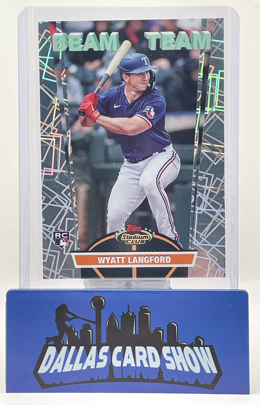 2024 Stadium Club #BT-21 Wyatt Langford Rookie RC Beam Team
