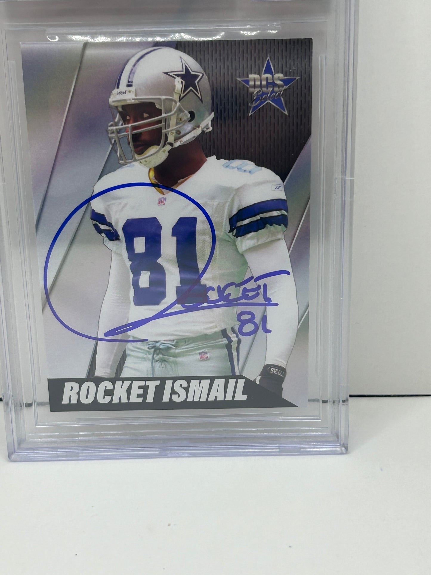 2023 Dallas Card Show Raghib "Rocket" Ismail #26 July Auto Guest Collection Beckett 10 Auto (3902)