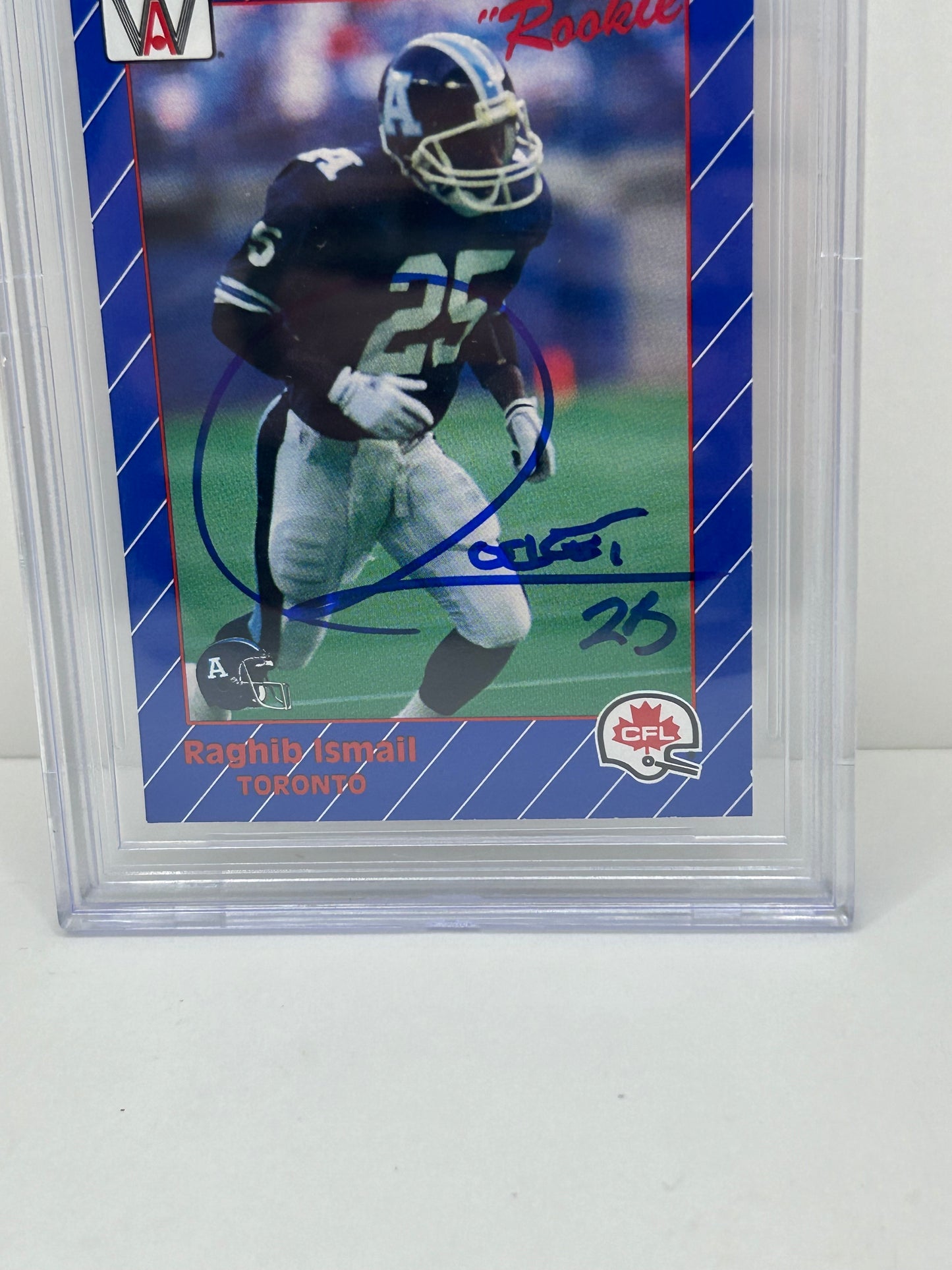 1991 All World CFL Raghib "Rocket" Ismail #92 Beckett Witnessed Beckett 10 Autograph