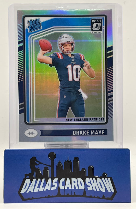 2024 Panini Optic #229 Drake Maye Holo Rated Rookie