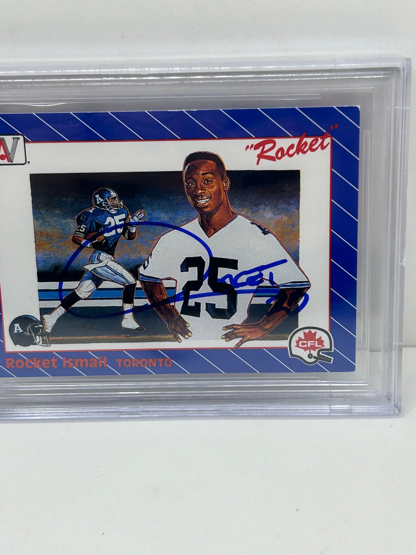 1991 All World CFL Raghib "Rocket" Ismail #1 Beckett Witnessed Beckett 10 Autograph