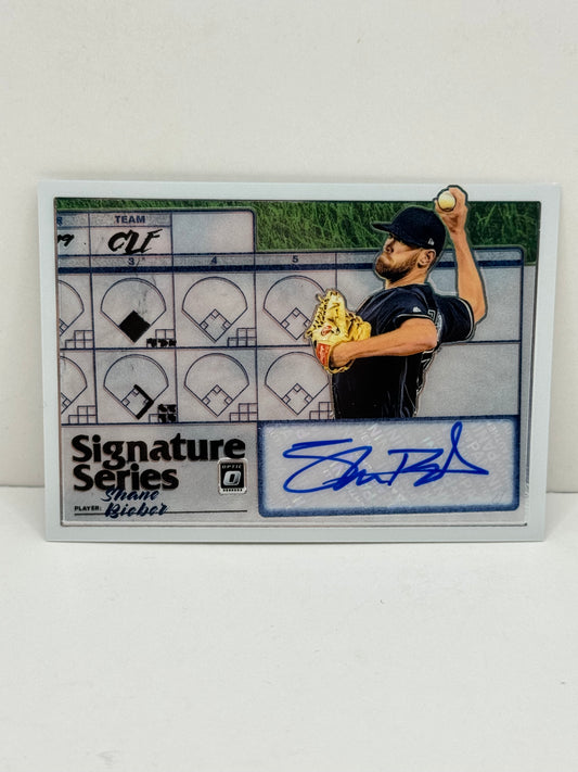 2019 Donruss Optic Shane Bieber Auto Signature Series #SS-SB