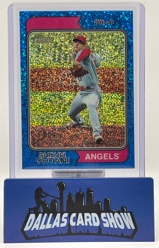 2023 Heritage #20 Shohei Ohtani Blue Speckle