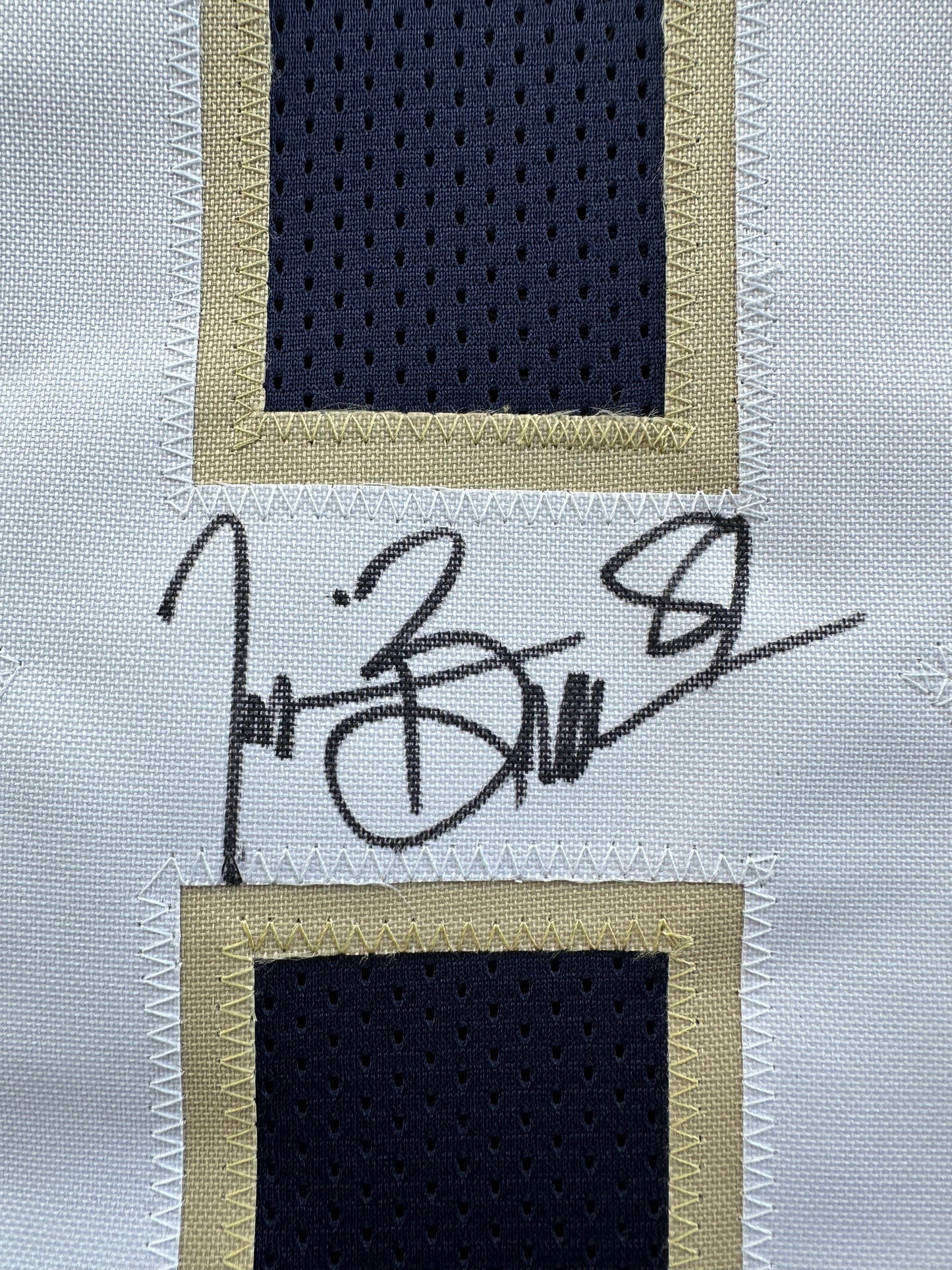 TIM BROWN NOTRE DAME FIGHTING IRISH SIGNED JERSEY XL Raiders Bucs BAS COA