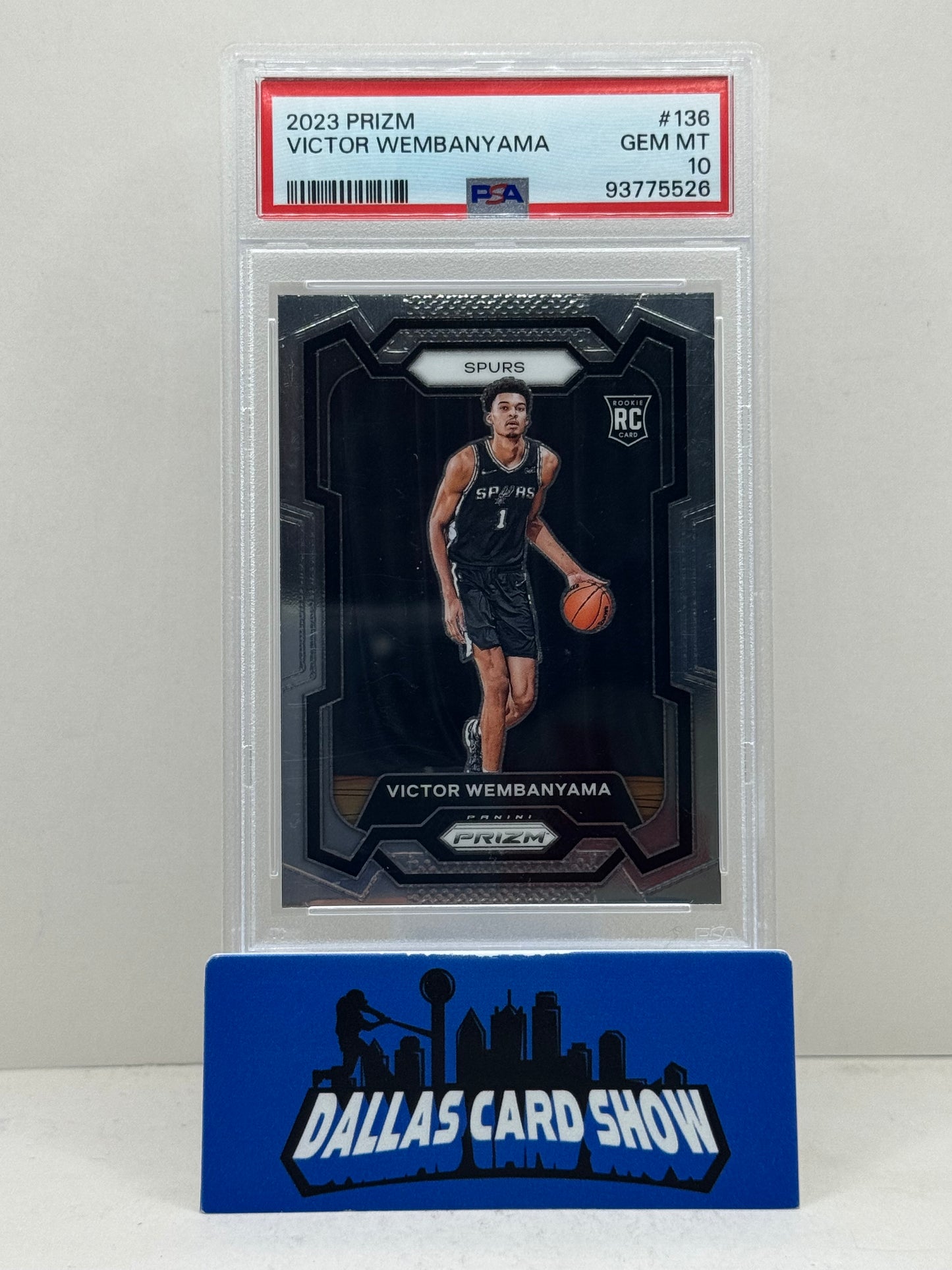 2023 Panini Prizm #136 Victor Wembanyama Rookie RC PSA 10