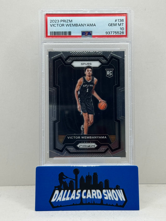2023 Panini Prizm #136 Victor Wembanyama Rookie RC PSA 10