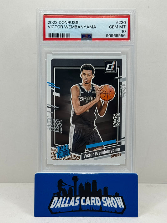 2023 Donruss #220 Victor Wembanyama Rated Rookie RC PSA 10