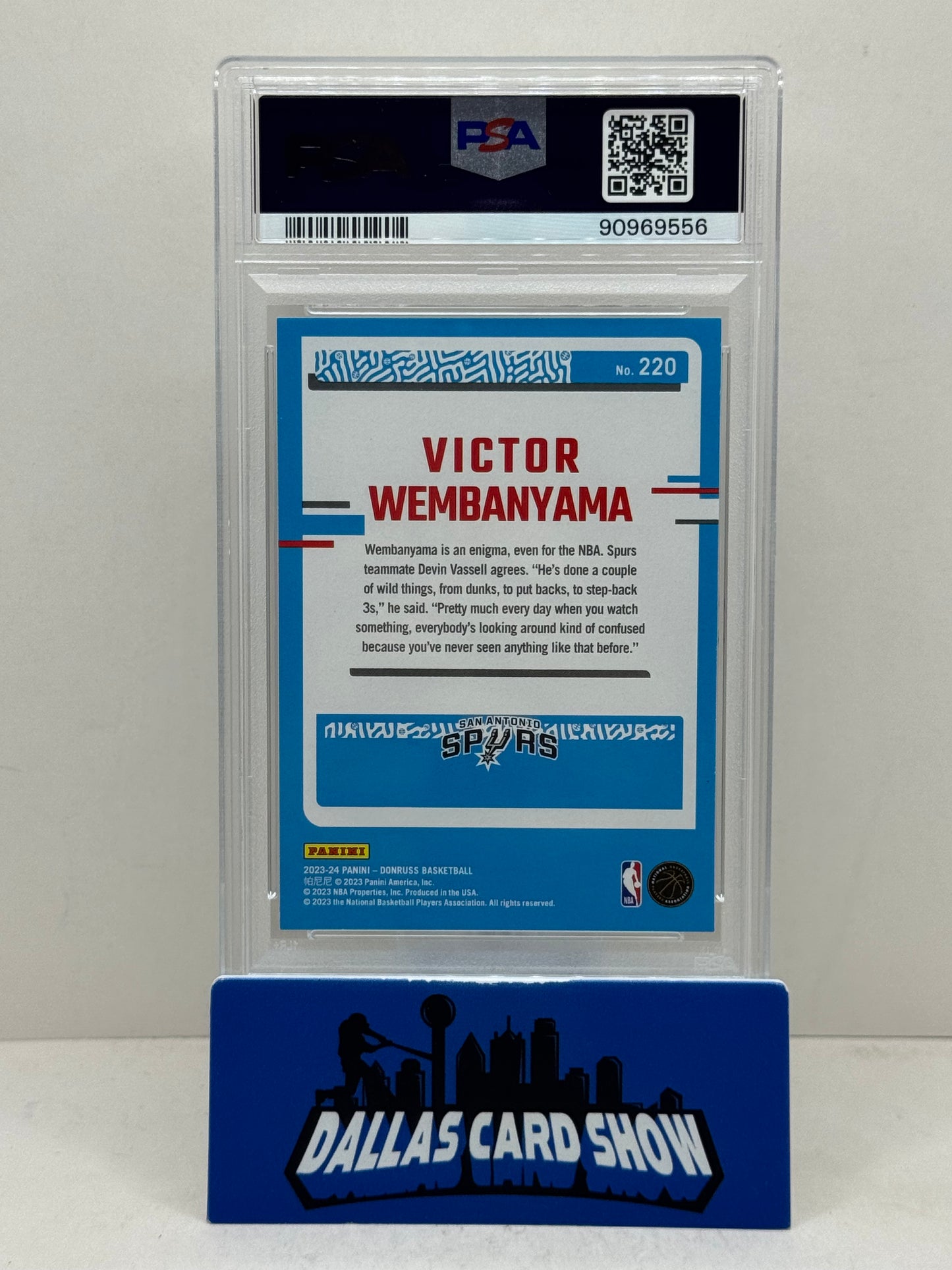 2023 Donruss #220 Victor Wembanyama Rated Rookie RC PSA 10
