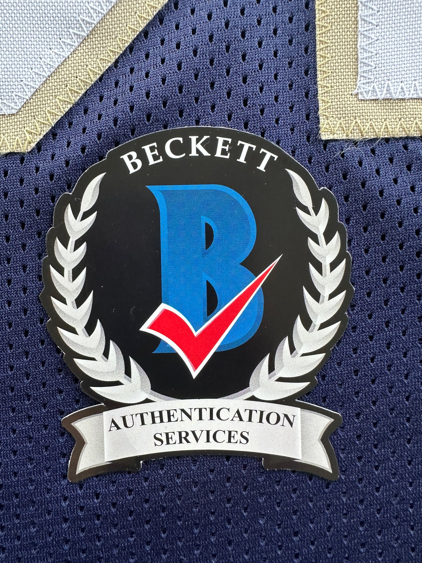 TIM BROWN NOTRE DAME FIGHTING IRISH SIGNED JERSEY XL Raiders Bucs BAS COA