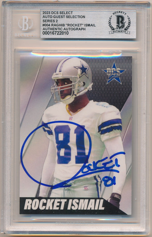 2023 DCS SELECT AUTO GUEST SELECTION SERIES 2 $004 RAGHIB "ROCKET" ISMAIL AUTHENTIC AUTO BAS