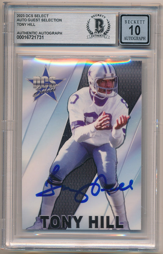 2023 DCS SELECT AUTO GUEST SELECTION TONY HILL AUTHENTIC AUTO BAS 10