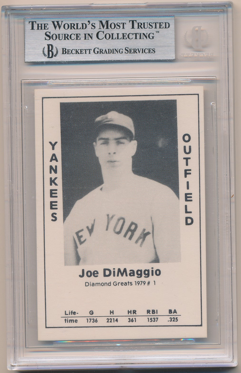 CUT JOE DIMAGGIO BAS AUTHENTIC AUTOGRAPH