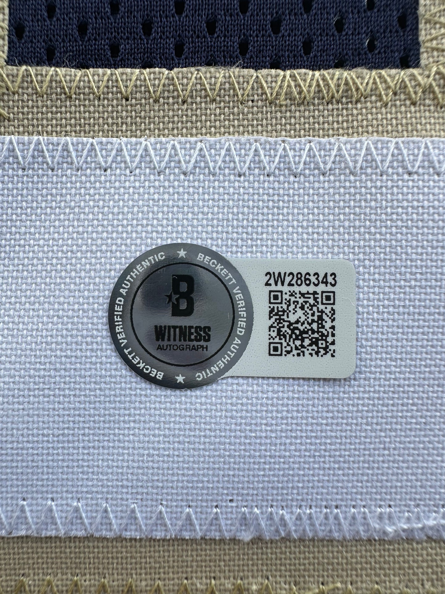 TIM BROWN NOTRE DAME FIGHTING IRISH SIGNED JERSEY XL Raiders Bucs BAS COA