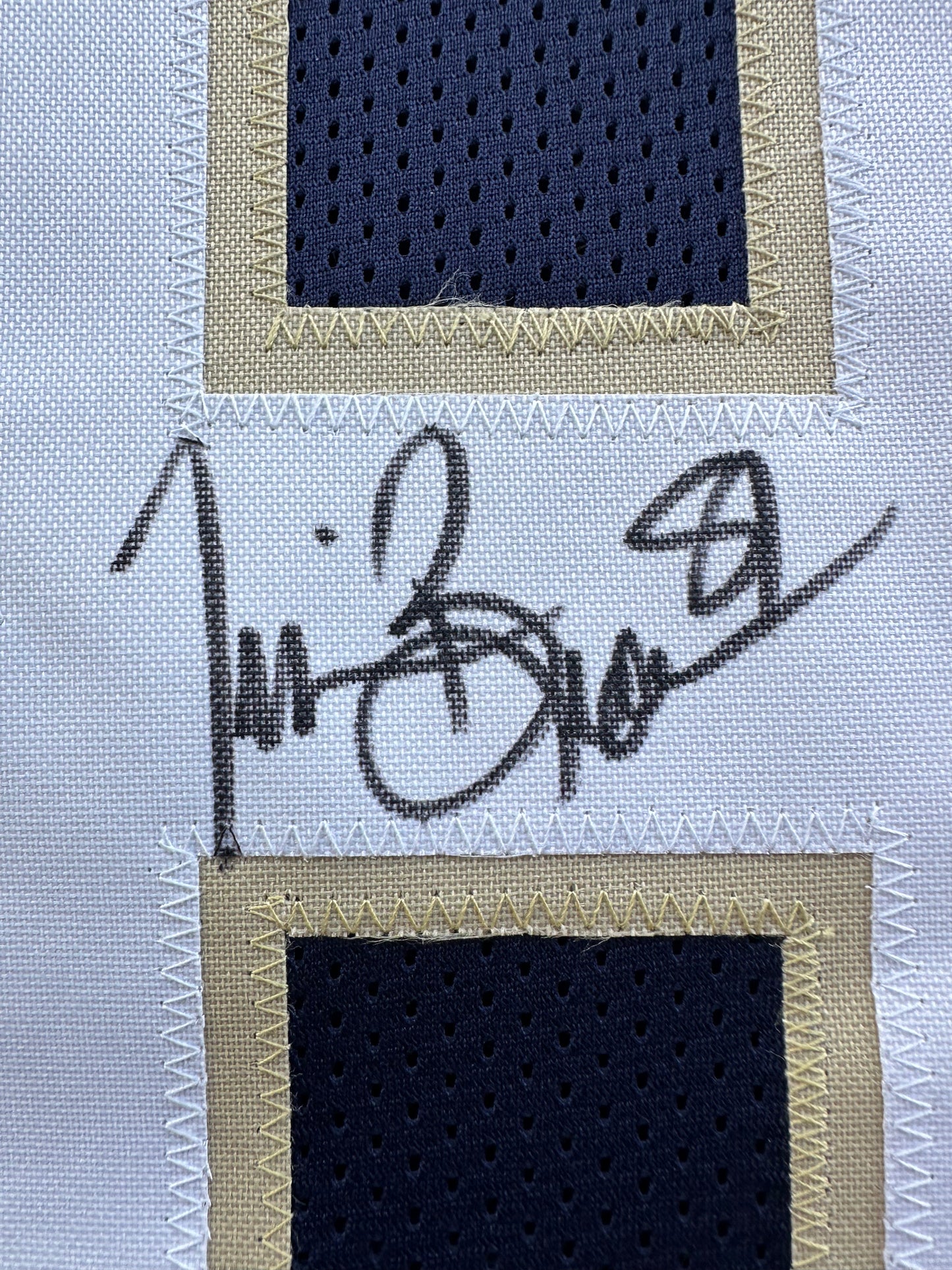 TIM BROWN NOTRE DAME FIGHTING IRISH SIGNED JERSEY XL Raiders Bucs BAS COA