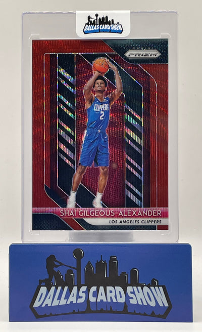 2018-19 Panini Prizm #184 Shai Gilgeous-Alexander Ruby Wave Rookie RC