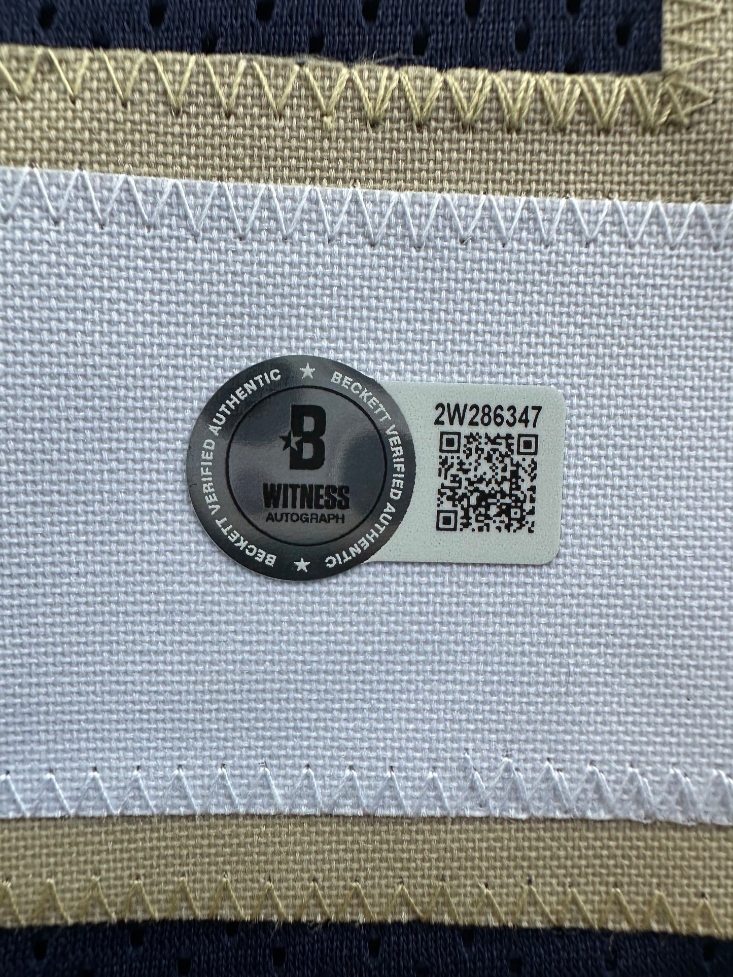 TIM BROWN NOTRE DAME FIGHTING IRISH SIGNED JERSEY XL Raiders Bucs BAS COA