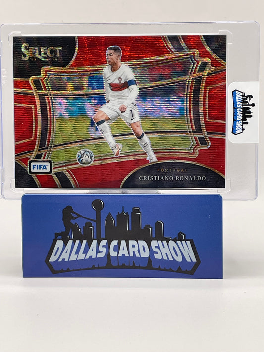 2023-24 Panini Select Fifa #241 Cristiano Ronaldo Field Level Red Wave /149