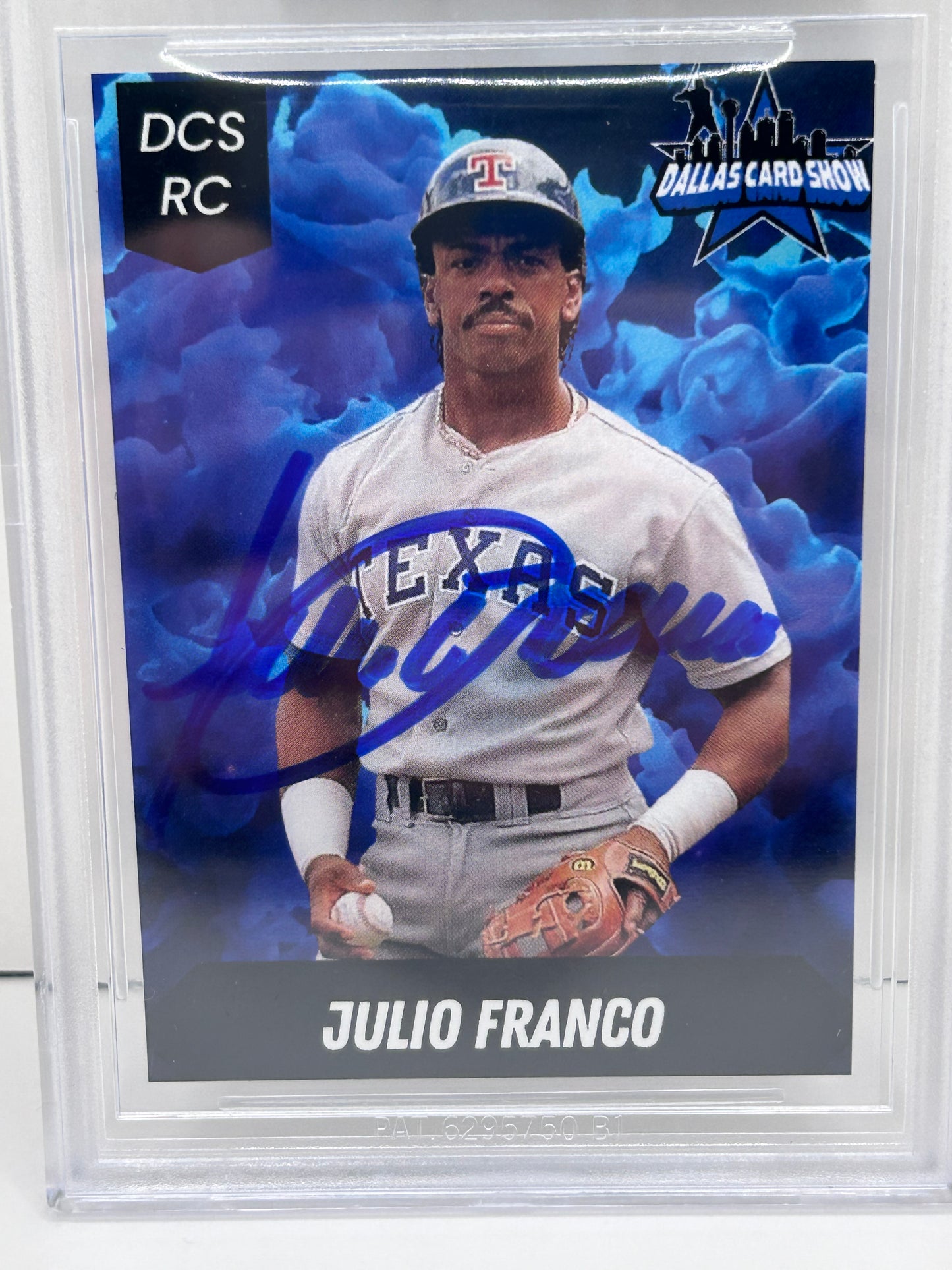 2024 Dallas Card Show Julio Franco #7 Beckett Witnessed Authentic Autograph (4874)