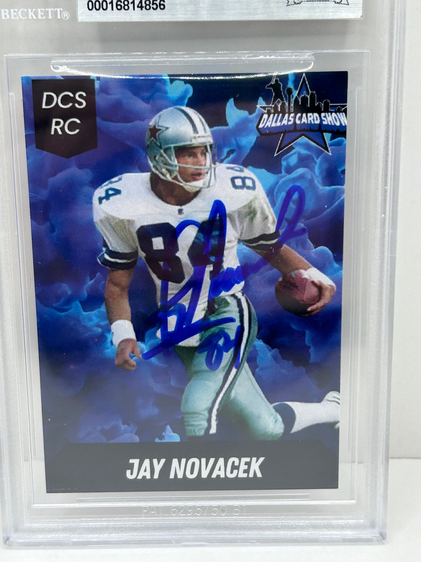 2024 Dallas Card Show Jay Novacek #5 Beckett Witnessed Authentic Autograph (4856)