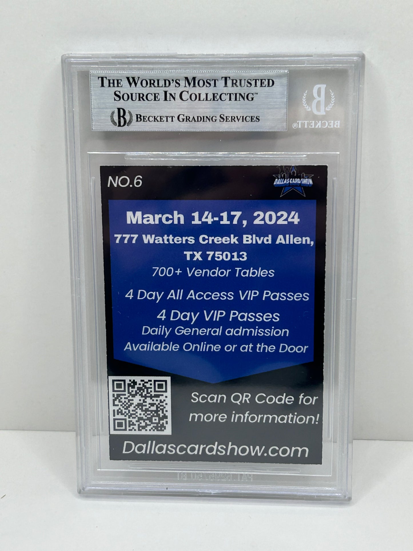 2024 Dallas Card Show Bob Lilly #6 Beckett Witnessed Authentic Autograph (4884)