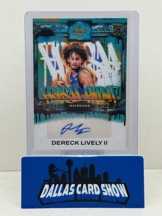 2023 Court Kings #FP-DLT Dereck Lively ll Fresh Paint Autograph /125 Mavericks