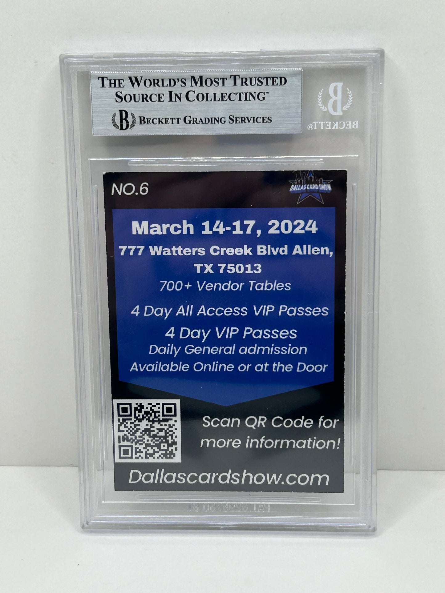 2024 Dallas Card Show Bob Lilly #6 Beckett Witnessed Authentic Autograph (4880)