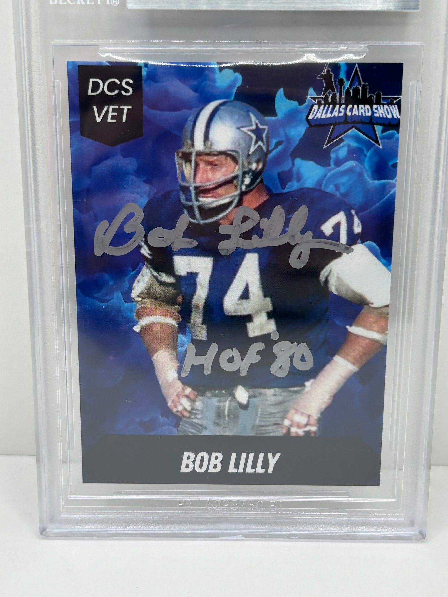2024 Dallas Card Show Bob Lilly #6 Beckett Witnessed Authentic Autograph (4880)