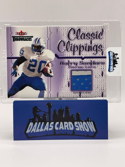 2002 Fleer Throwback Barry Sanders Classic Clippings