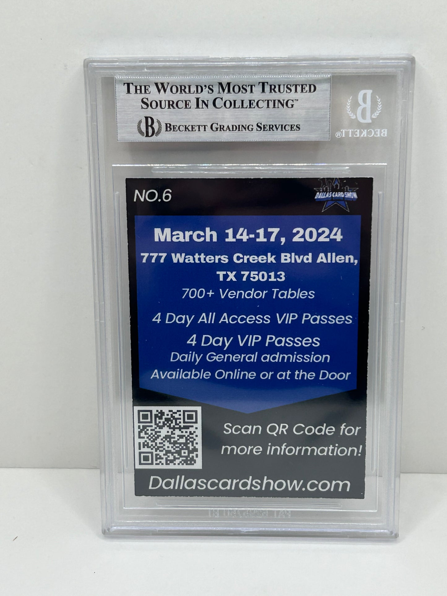 2024 Dallas Card Show Bob Lilly #6 Beckett Witnessed Authentic Autograph (4885)