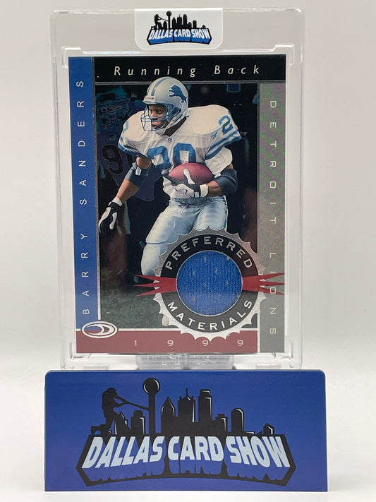 1999 Donruss #10 Barry Sanders Preferred Materials Relic