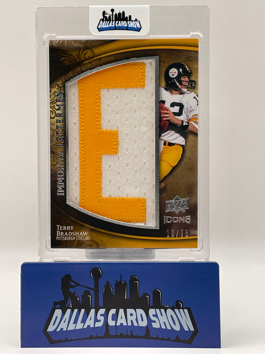 2009 Upper Deck Icons #IL-TB Terry Bradshaw Immortal Letterman /75