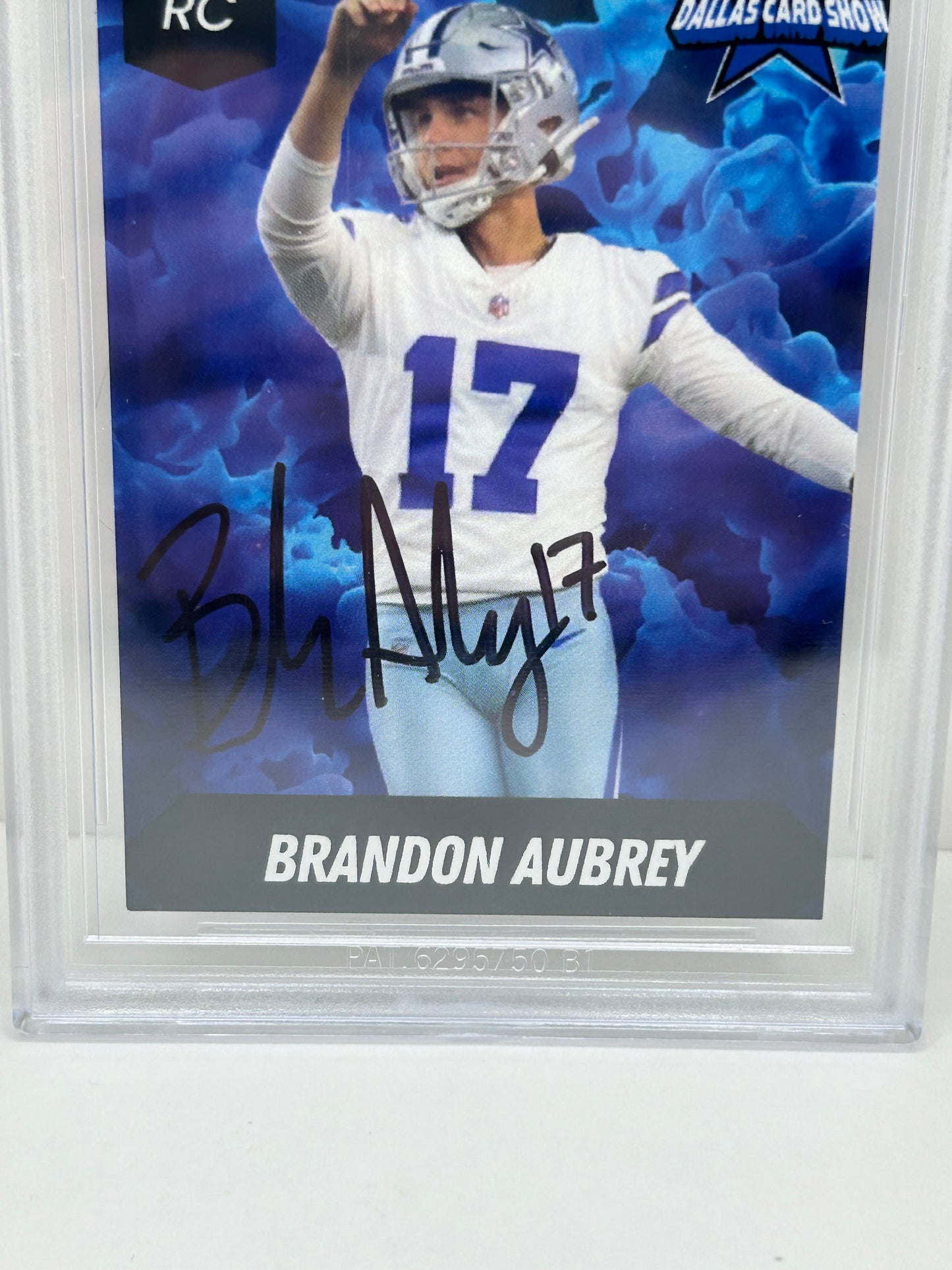 2024 Dallas Card Show Brandon Aubrey #3 Rookie Beckett Witnessed (4869)