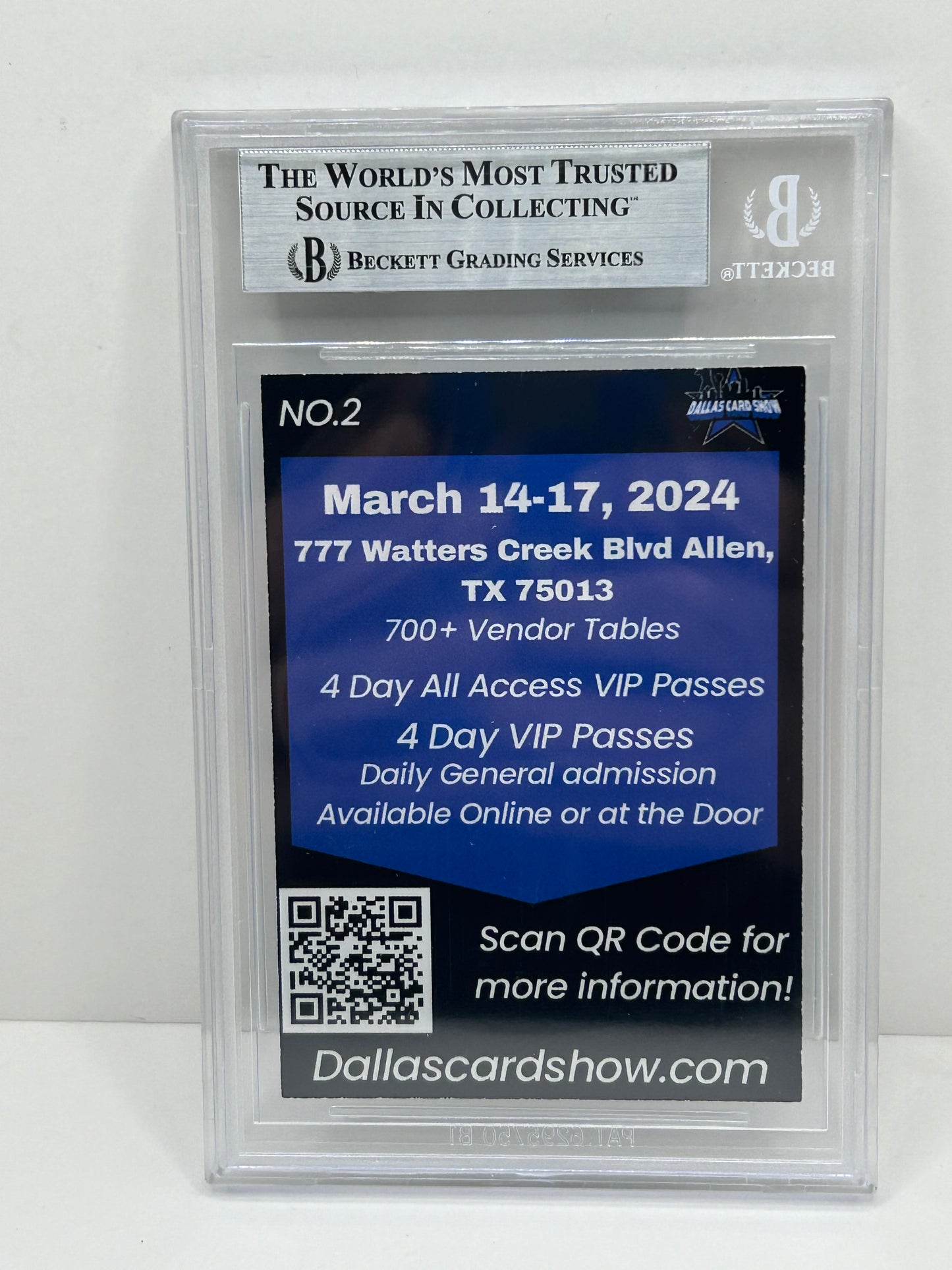 2024 Dallas Card Show Felix Jones #2 Beckett Witnessed Authentic Autograph (4838)